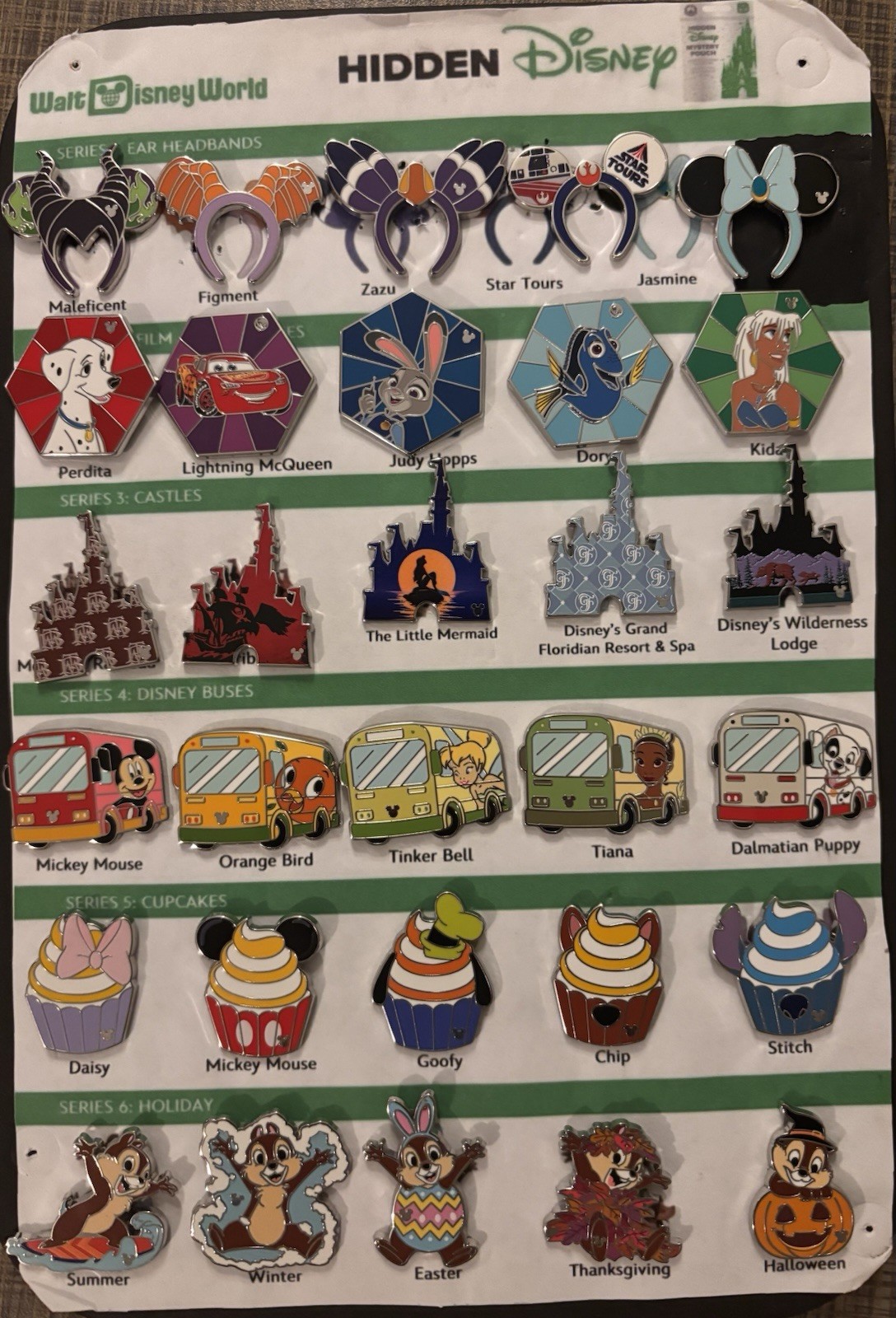 2026 Wave A Disney World Hidden Mickey Pins  Full 30 Pin Base Set (no Chasers)