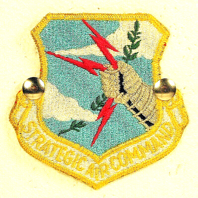USAF US Air Force Strategic Air Command SAC Full Color Insignia Badge Patch 