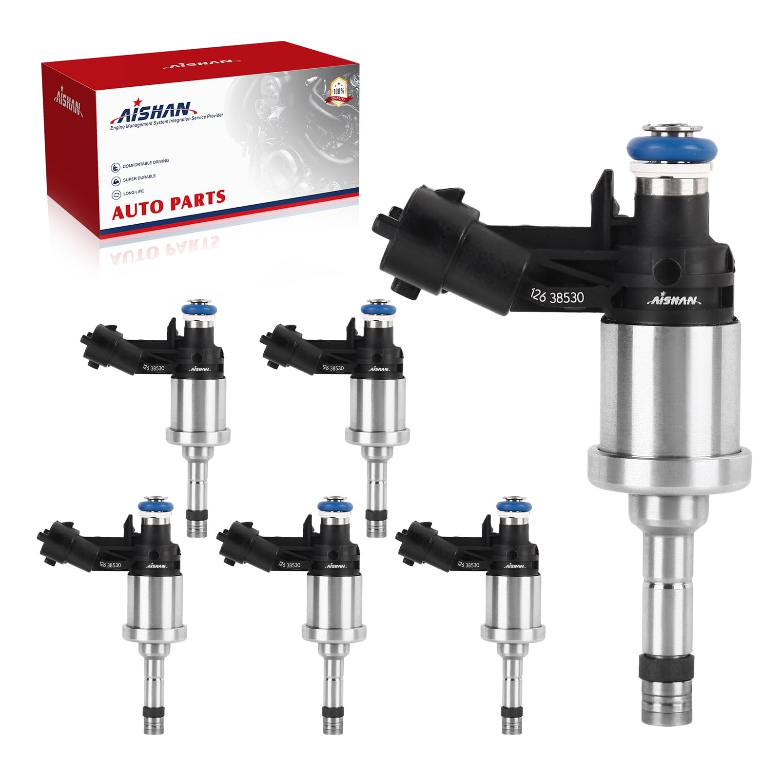 6PCS 6-Hole Fuel Injectors for Chevy Camaro V6 3.6L 2010-2011