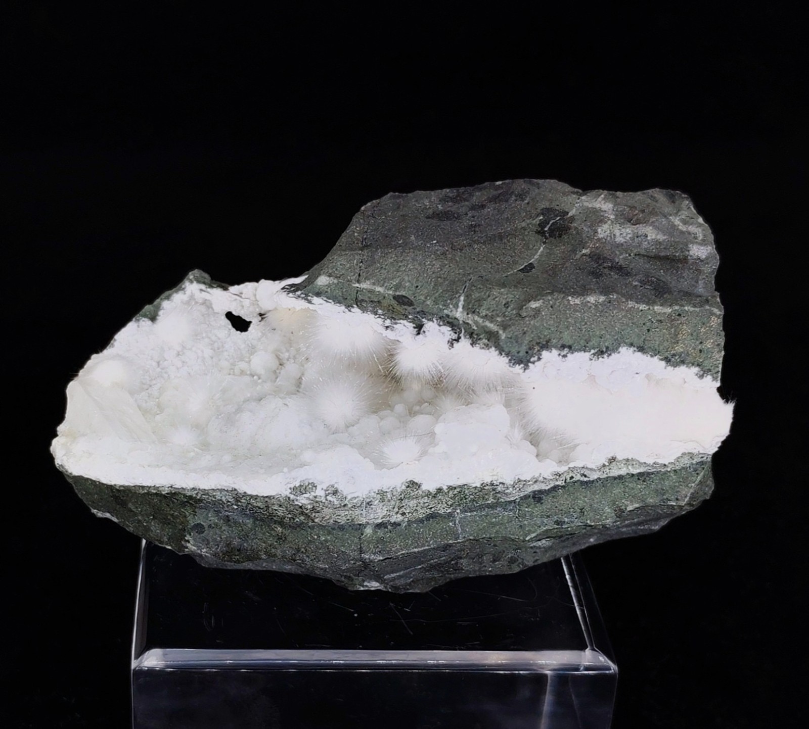 Superb Natural Okenite In Geode Minerals Specimen#1340