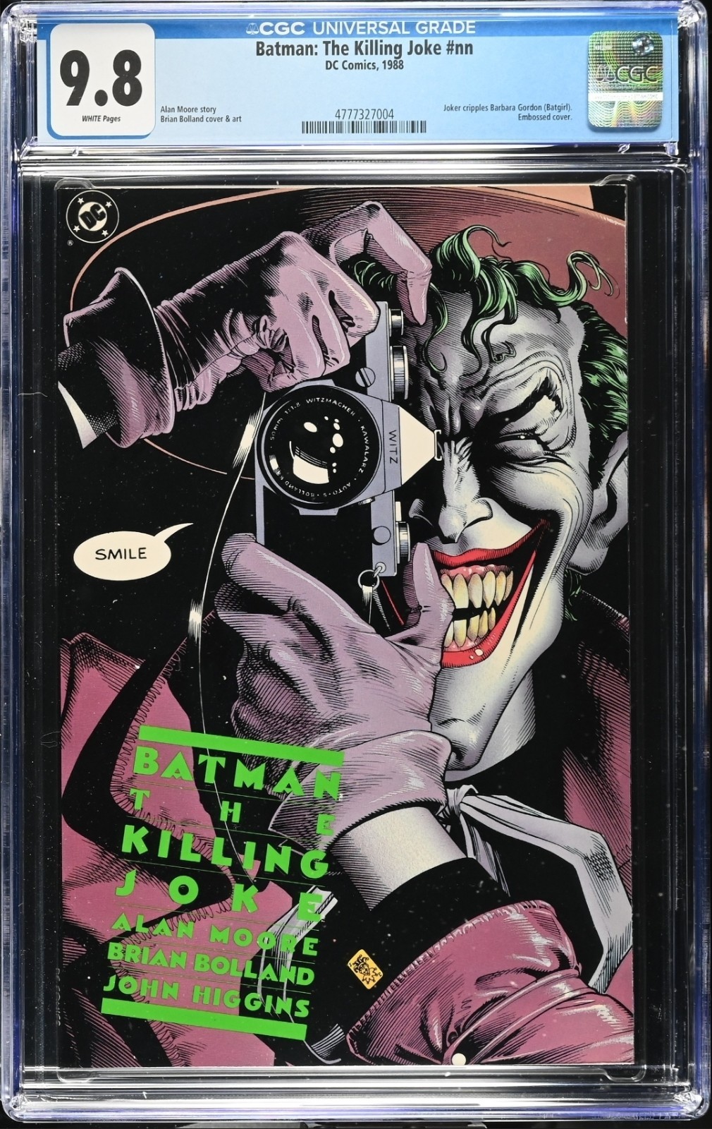 🃏 Batman: The Killing Joke | CGC 9.8 White Pages | First Print | Joker\'s Origin