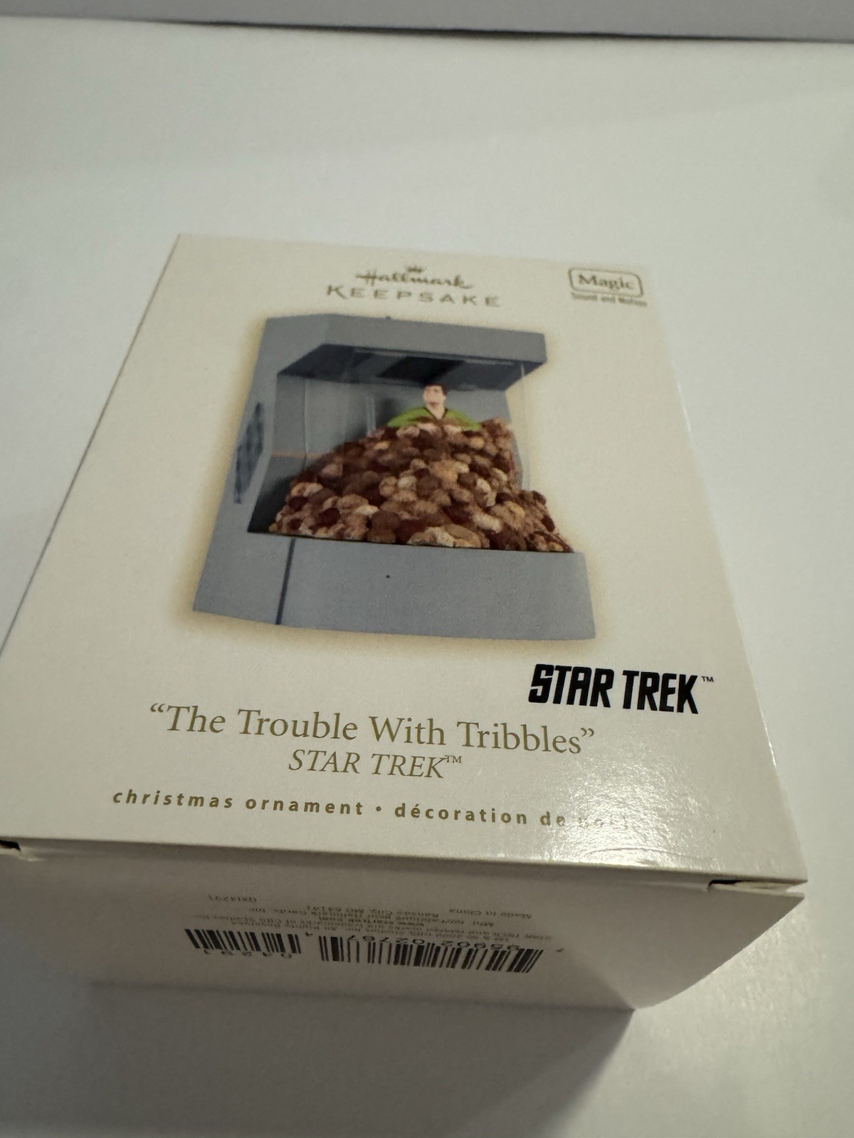 2008 HALLMARK STAR TREK THE TROUBLE WITH TRIBBLES ORNAMENT MAGIC SOUND & MOTION