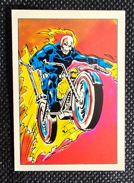 1984 LEAF MARVEL COMICS SECRET WARS STICKER #178 GHOST RIDER
