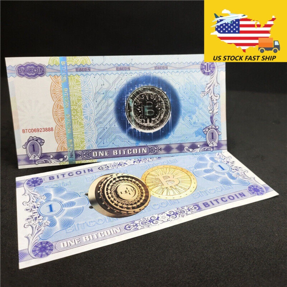 100pcs One BTC Paper Bit Coin Paper Consecutive Num