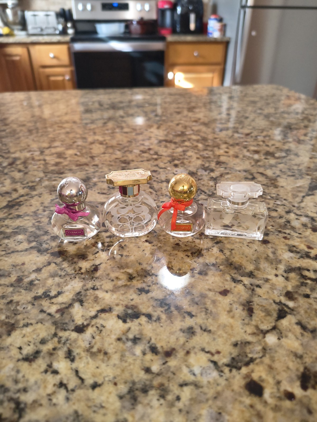 Coach Mini Perfume Lot of 4 Poppy Signature Blossom EDP Miniature Bottles Loose