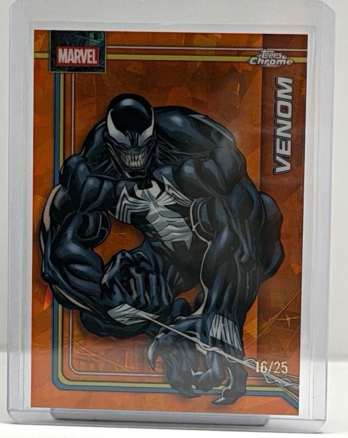 2026 Topps Chrome Marvel Sapphire Venom Orange #187 16/25