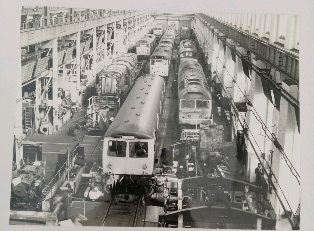 Vintage 1978 British Rail Stratford Diesel Depot Press Photo - Underfloor Lathe 
