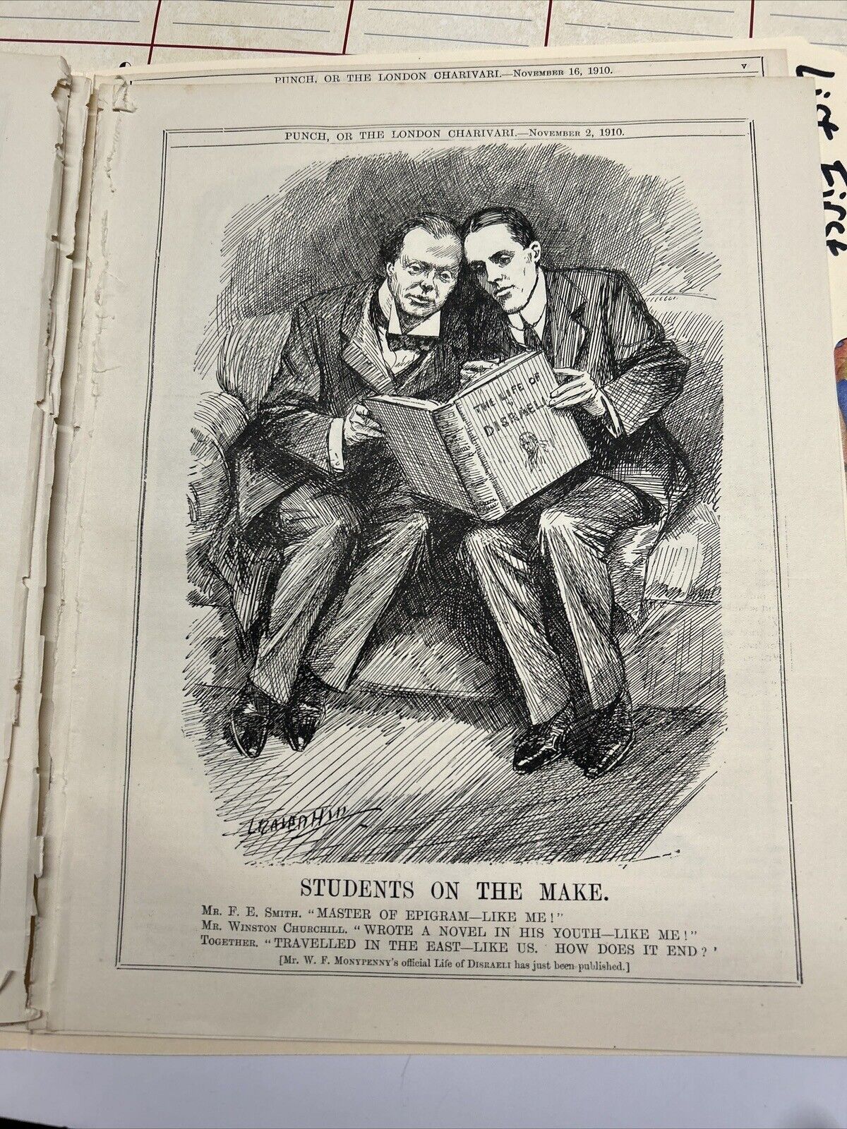 RARE, Original Winston Churchill Political Cartoon 1910 for Sale ...