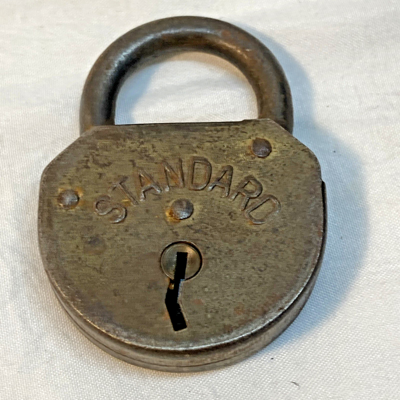 Antique Old Standard Padlock Lock No Key Antique Old Standard Padlock Lock No Key