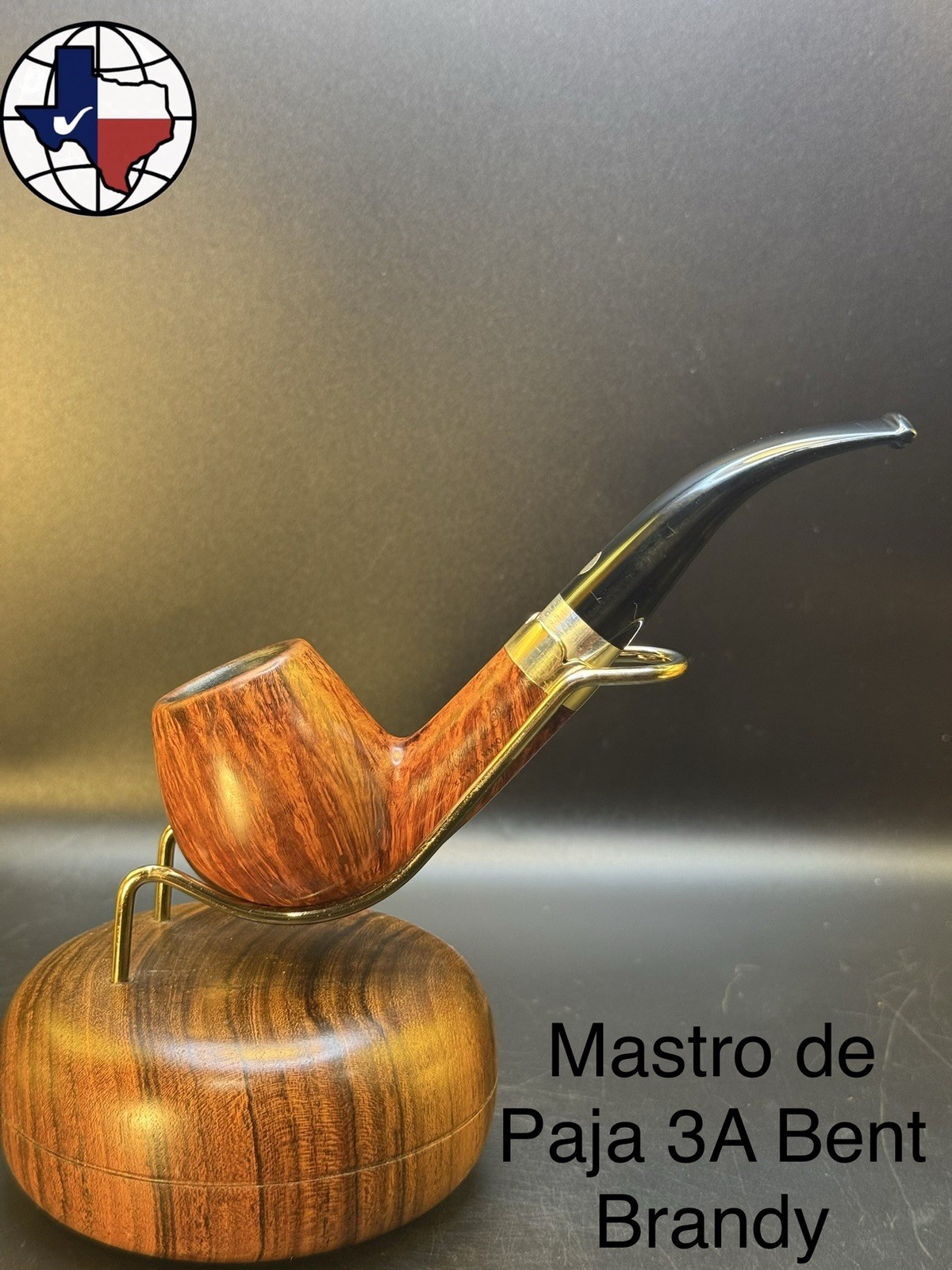 Vintage Mastro De Paja 3A Bent Brandy Tobacco Pipe