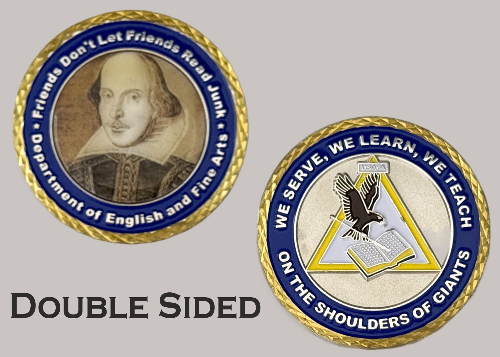USAFAP English Fine Arts Department Shakespeare Motto Challenge Coin  J#29