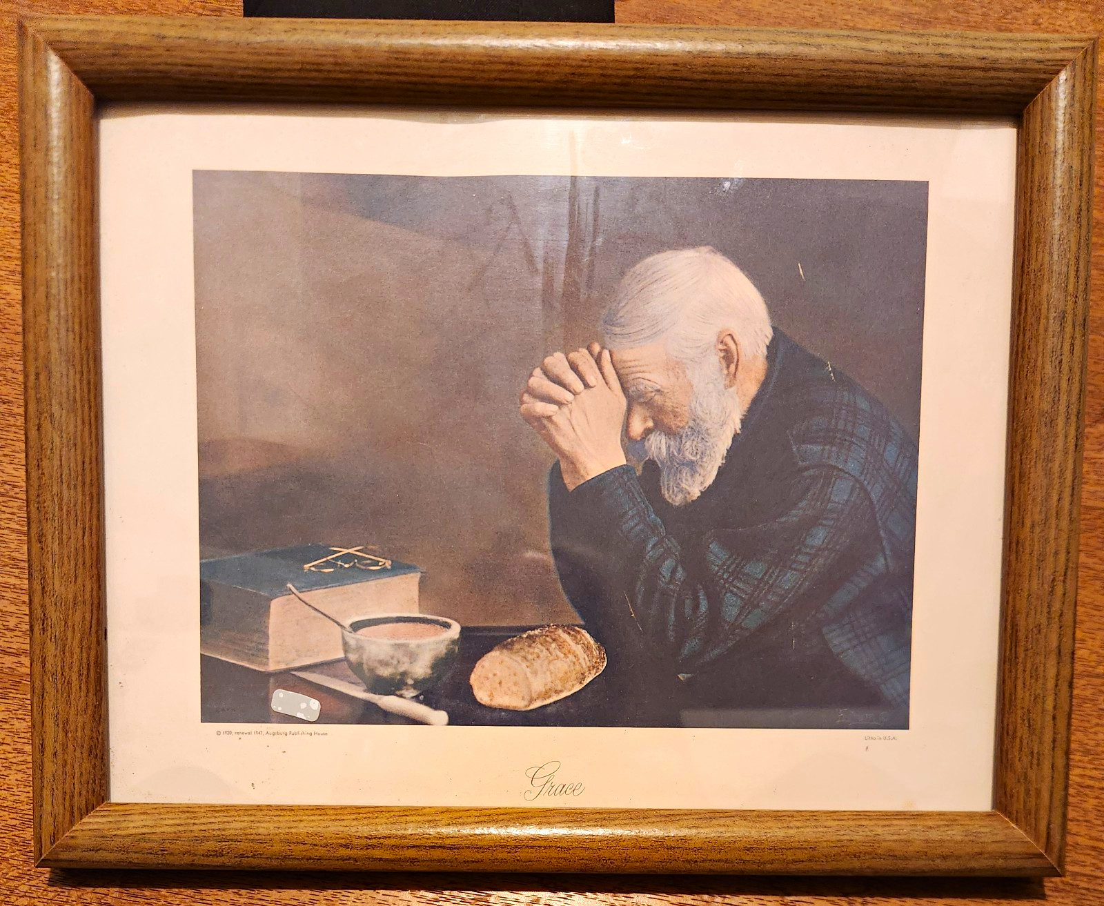 Vintage Framed Eric Enstrom 1947 Print 