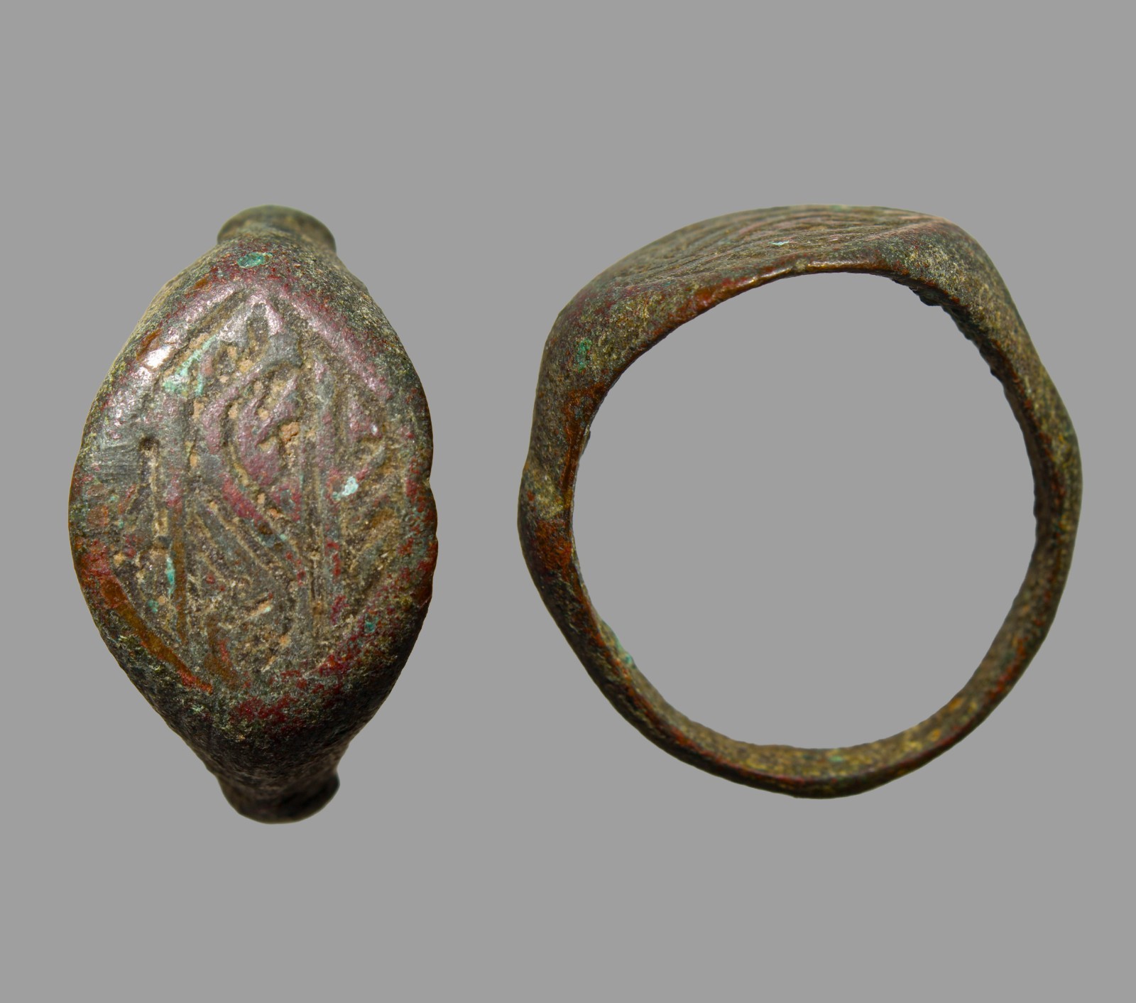 Ancient Judaean Bronze Signet Ring Size 7 Second Temple Era  Authentic Ancient