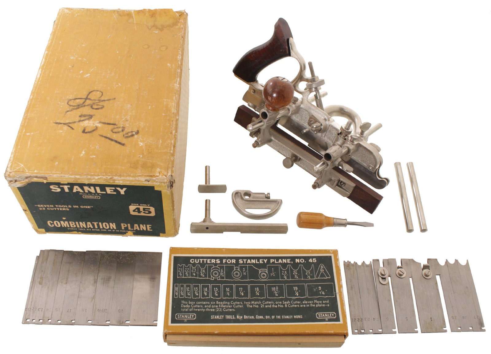 Founder's Grade Type 16 Stanley No. 45 Plane - Unused in Orig. Box- mjdtoolparts