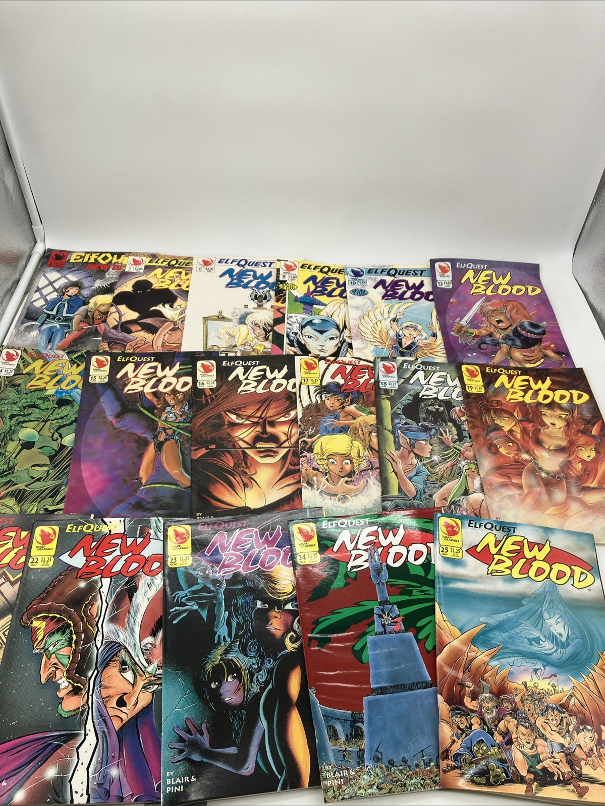 ELFQUEST NEW BLOOD Comic Lot of 17 2 6-10 12 14 -20 22-25 Ships Fast