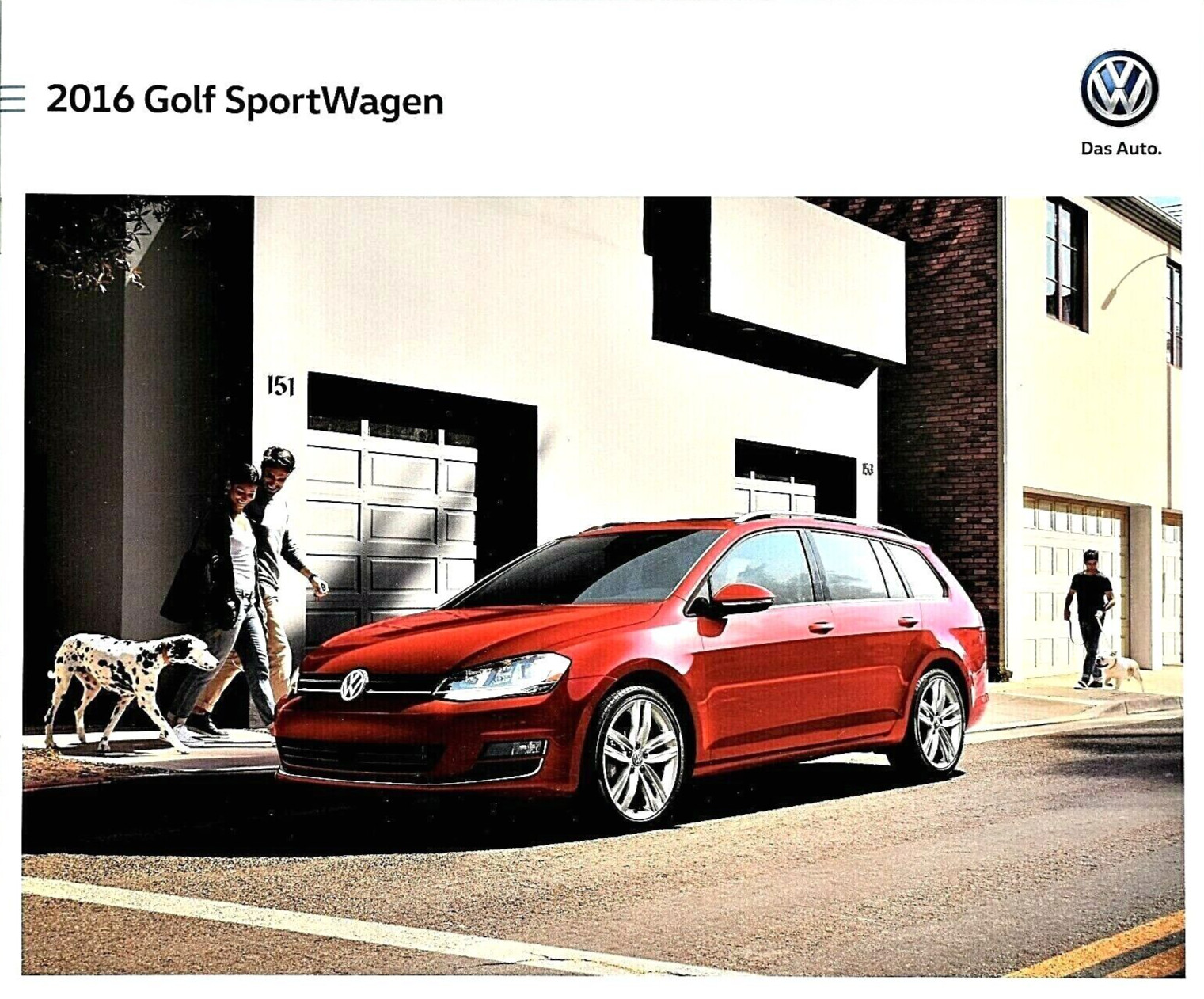 ORIGINAL 2016 VOLKSWAGEN GOLF SPORTWAGEN SALES BROCHURE CATALOG ~ 16 PAGES