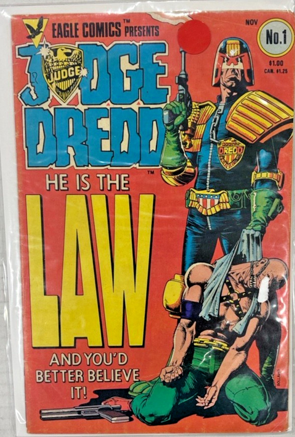 Judge Dredd #1 Eagle Comics 1983 1st US Appearance Key Issue 