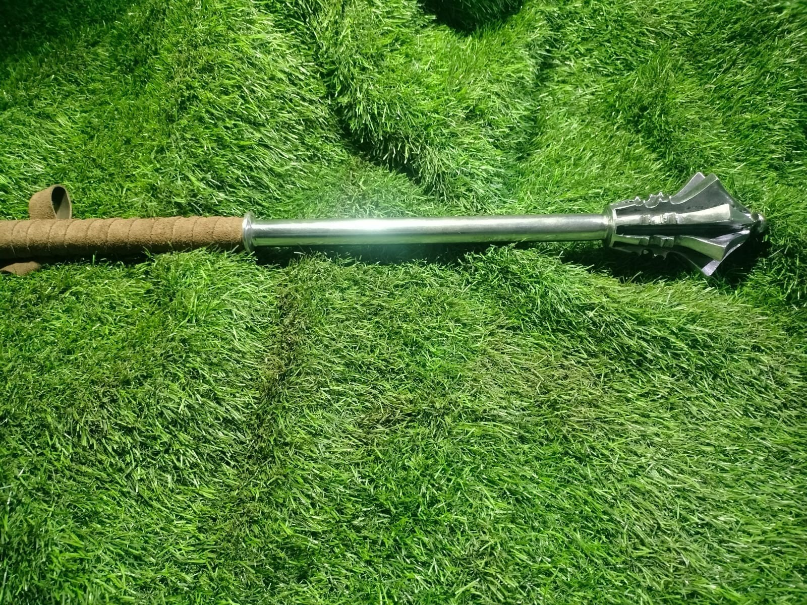 Medieval Flanged Mace Steel Gothic Knight War Club Reenactment LARP Combat Armor