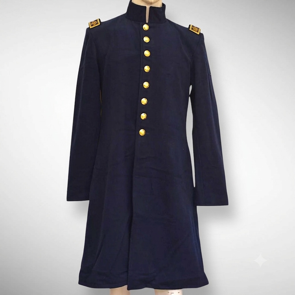 New Navy Blue Wool Union Civil War Infantry Frock Coat,Federal Officer's Uniform