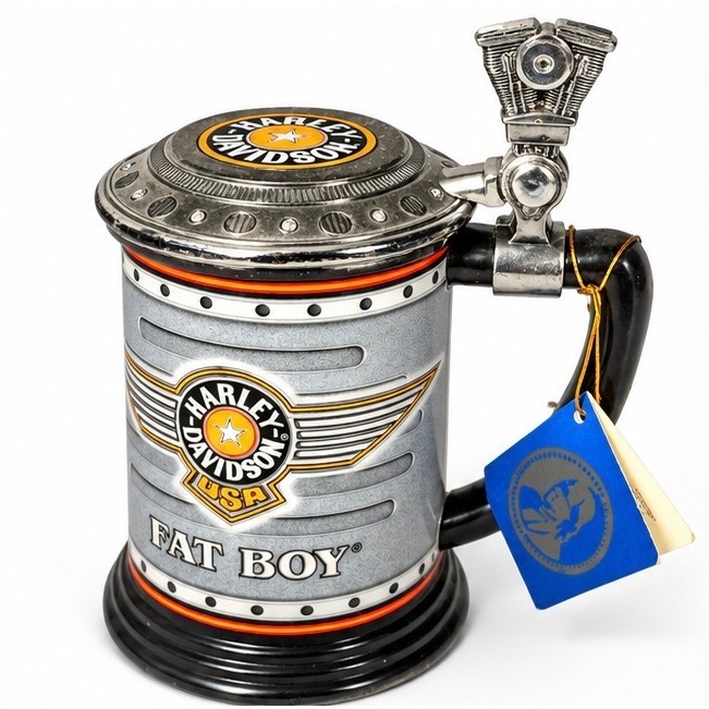 Harley-Davidson Fat Boy Collector Ceramic Beer Stein