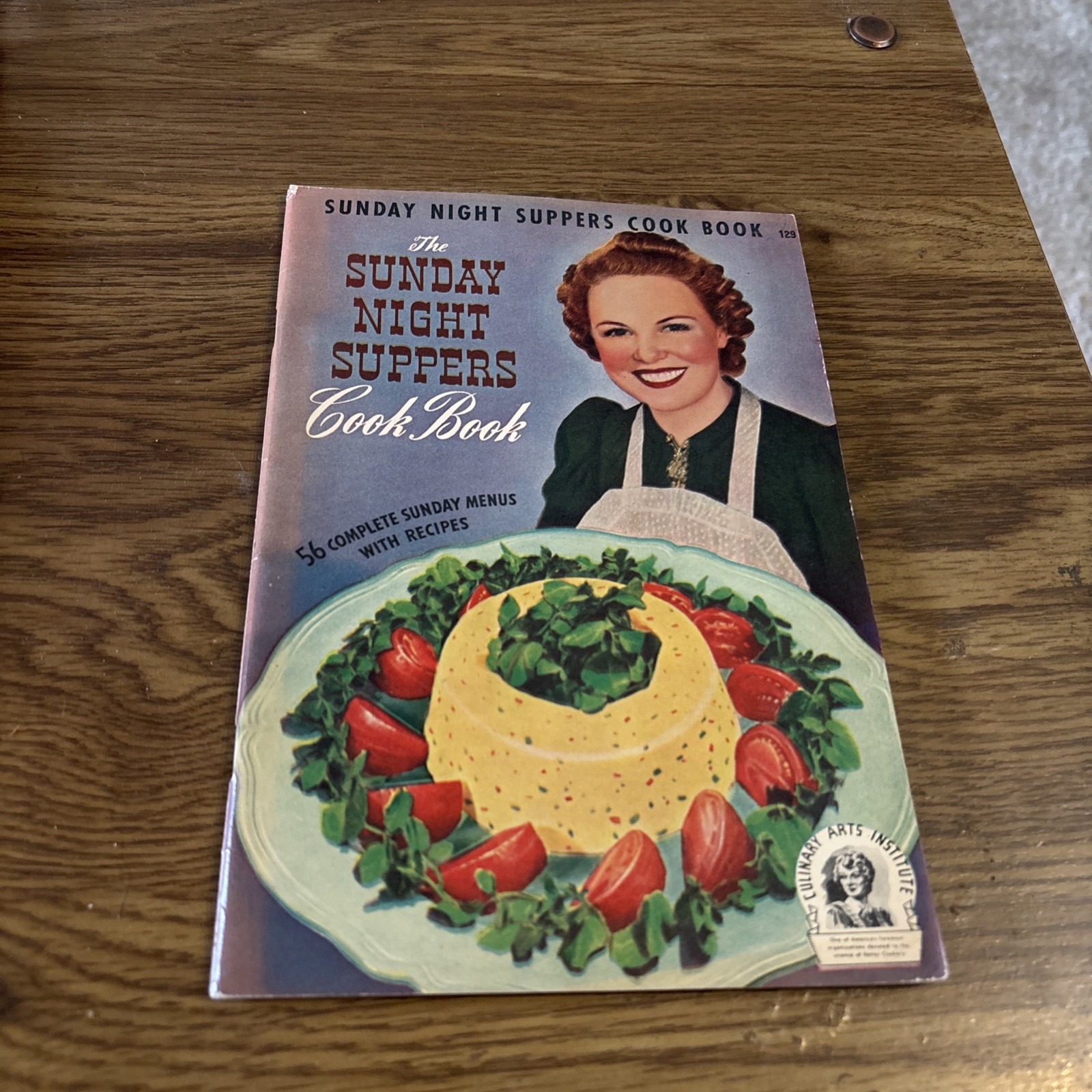 The Sunday Night Suppers  Culinary Arts Cookbook PB 1942 56 sunday menus recipes