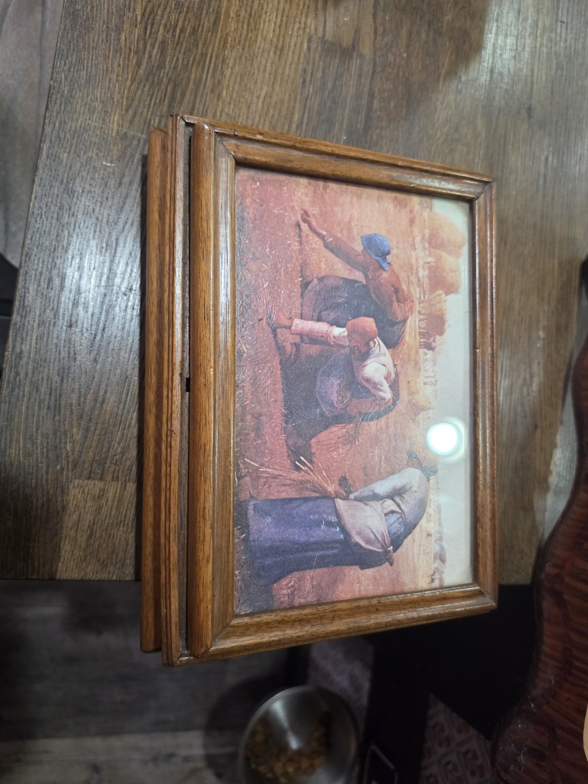 Vintage Wooden Jewelry Box - Jean-François Millet \