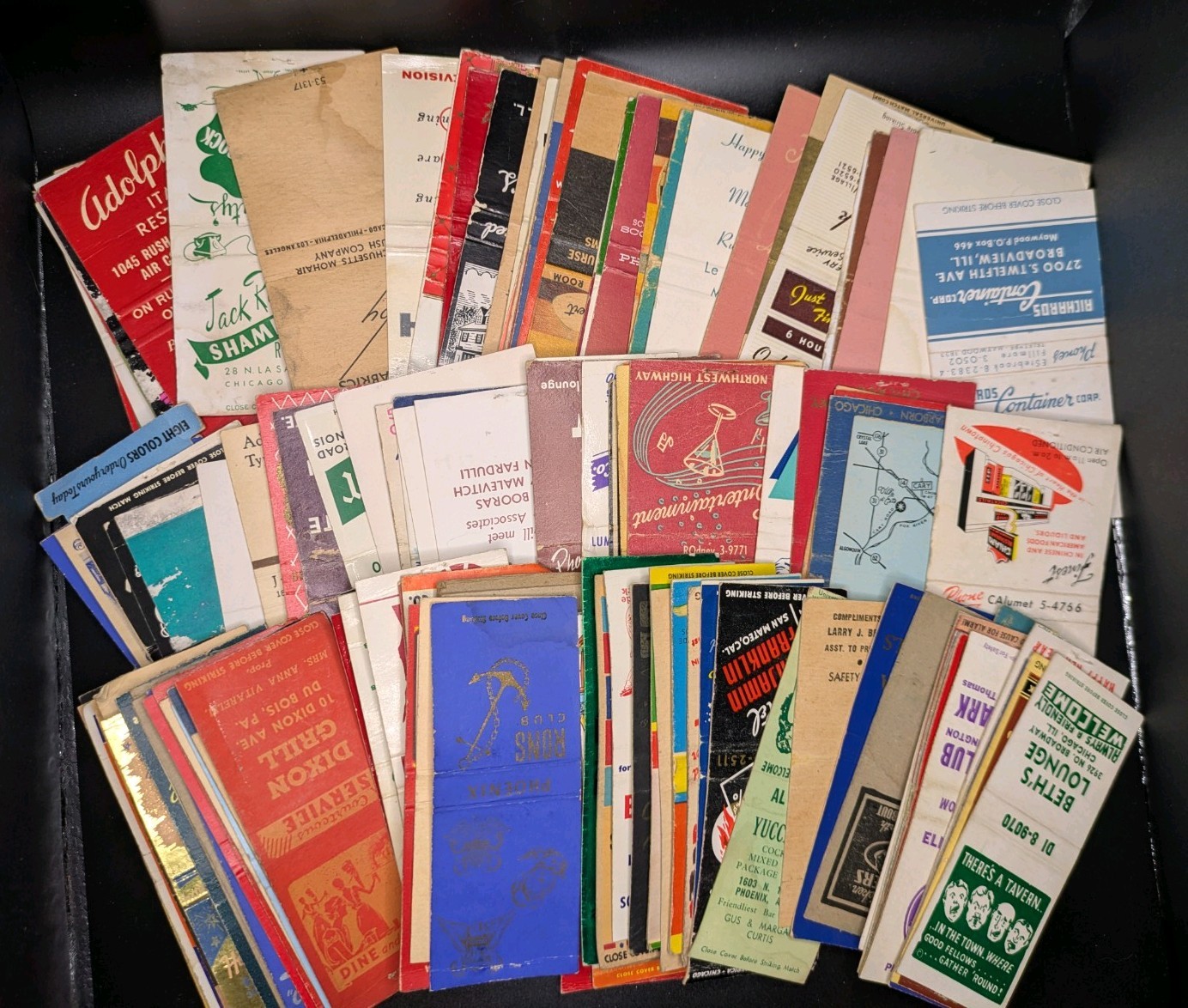 Random lot of 20 Vintage matchbook covers
