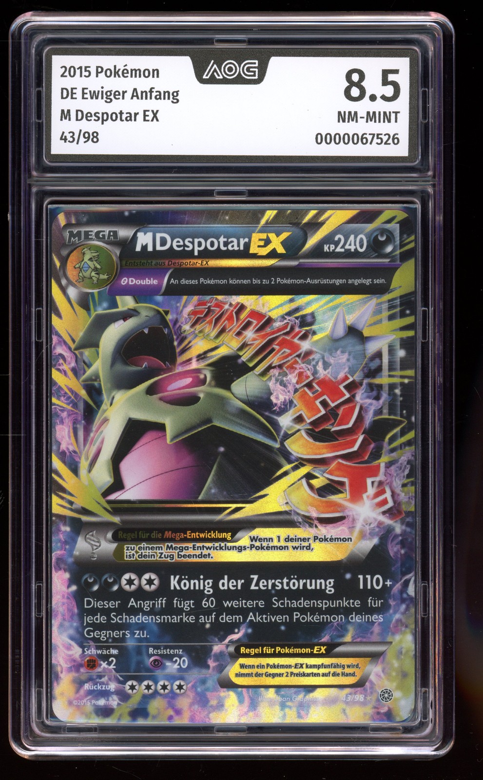 M Despotar EX - #43 Eternal Beginning - German - AOG 8.5 NM-MT