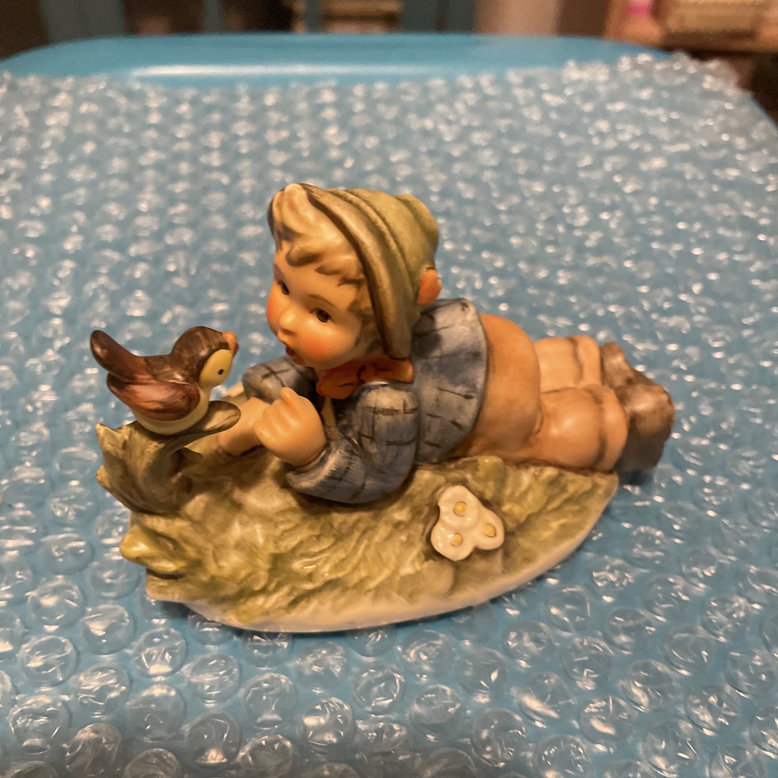 VINTAGE Goebel M.J Hummel Figurine #612 2/0 - LAZYBONES