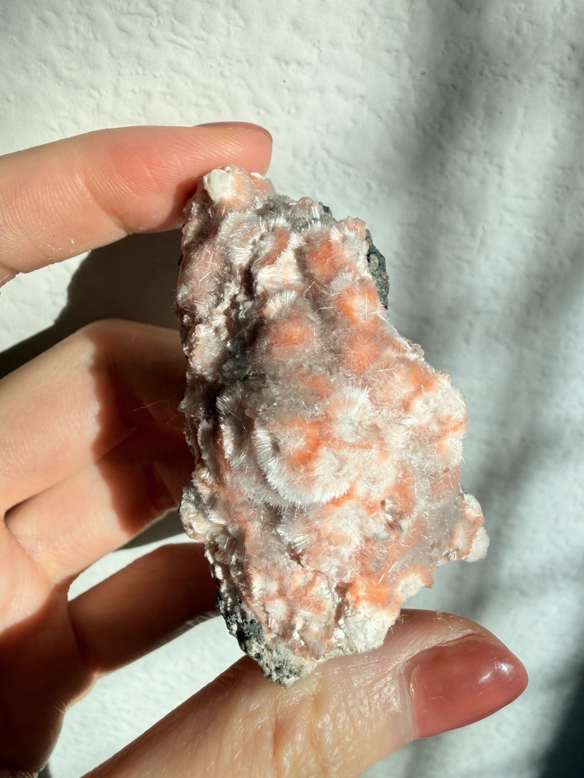 Gorgeous Orange Thomsonite great luster from India