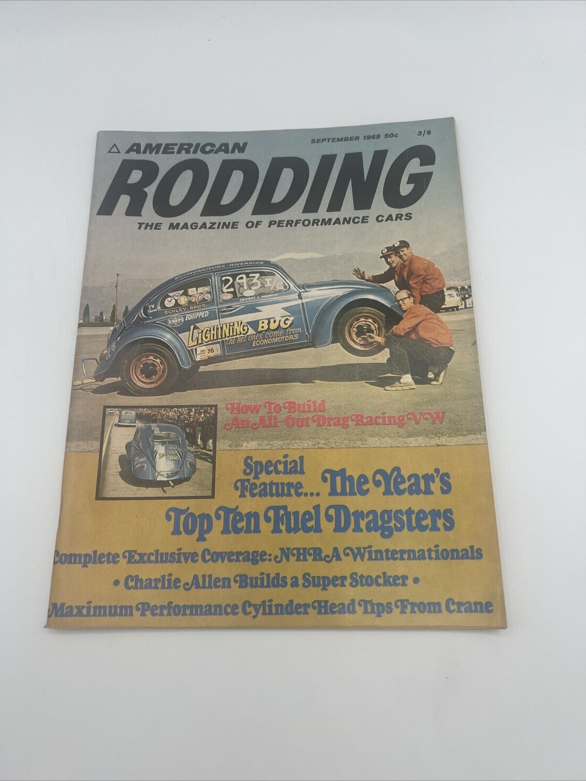 Vintage AMERICAN RODDING Magazine Car September 1969 VOL.6 No.2 Hard To Find