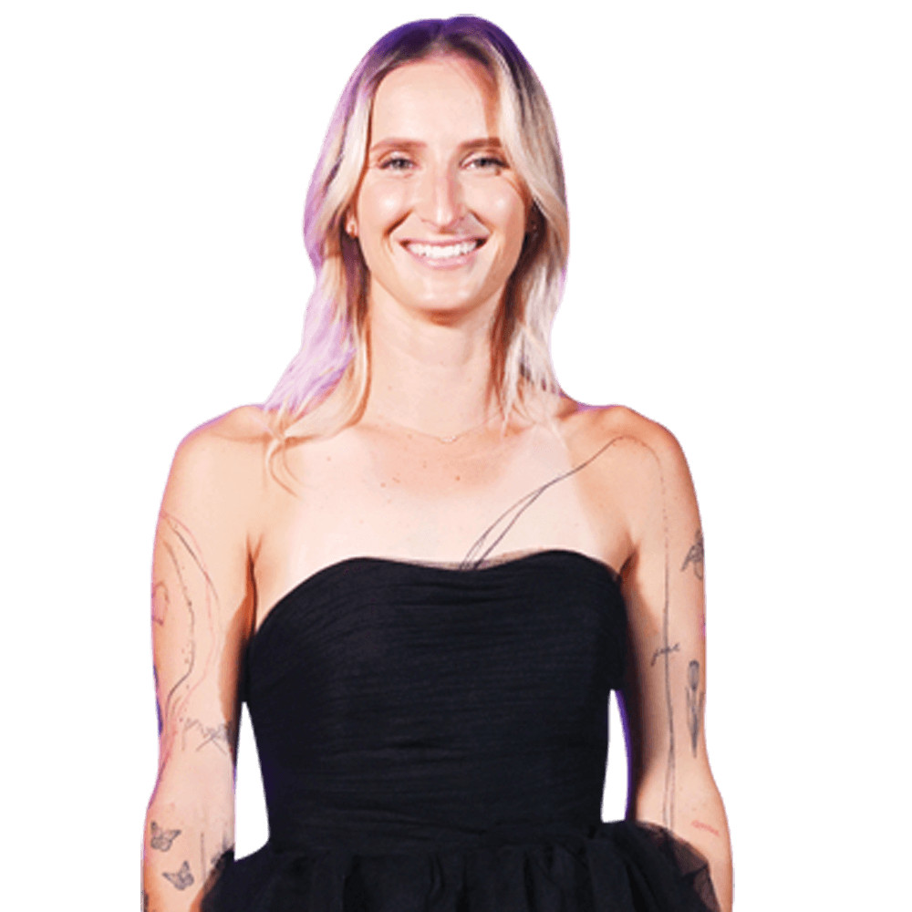 Markéta Vondroušová (Black Dress) Half Body Buddy Cutout