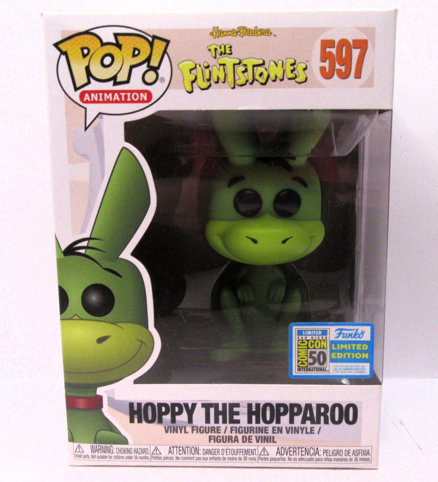 Funko Pop Hoppy the Hopparoo #597 The Flintstones SDCC 2019 Official Sticker