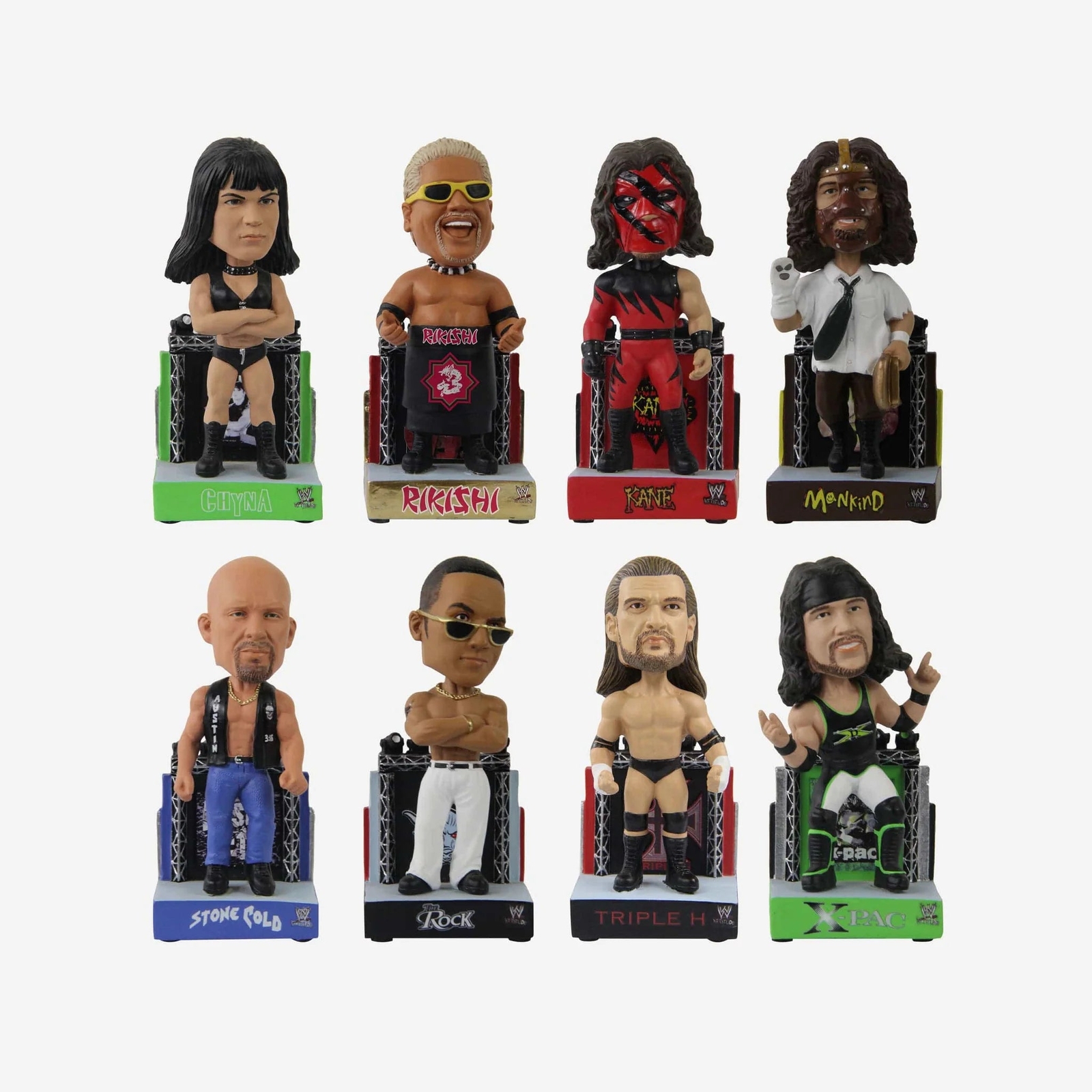 WWE Commemorative 1990s Attitude Era Mini Bobblehead Boxed Set Bobblehead WWE