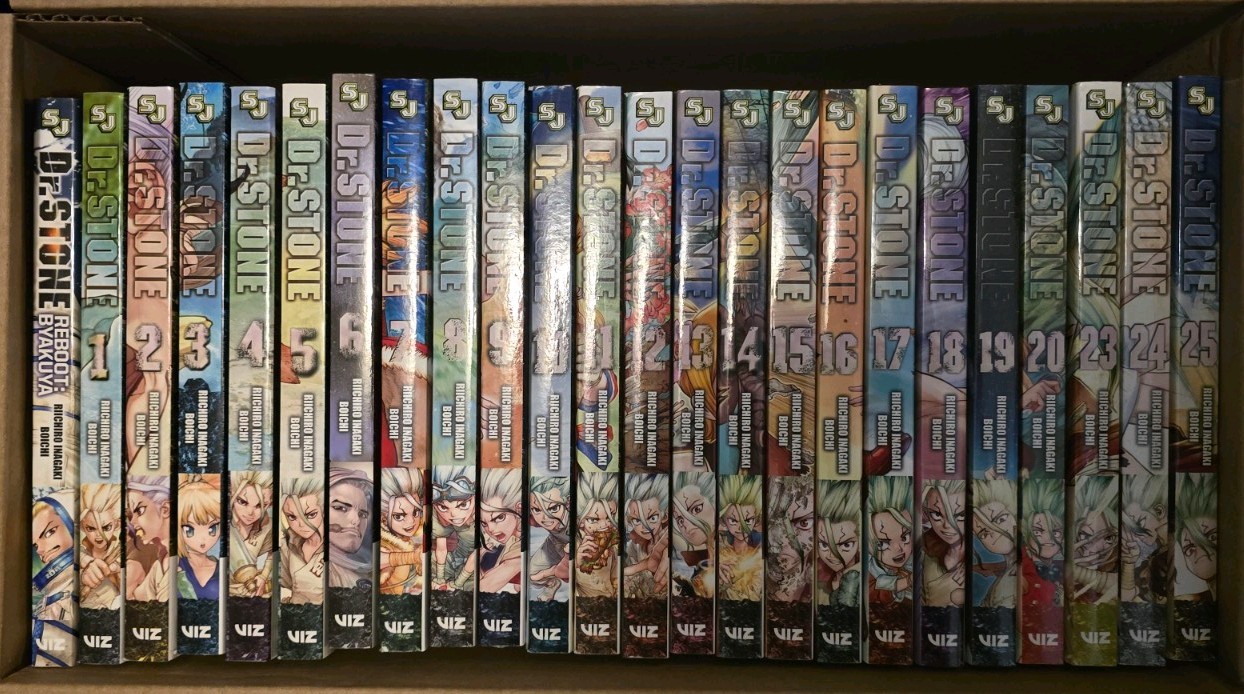Dr. Stone Manga Volumes 1-25 + Reboot Near Complete Set English Viz