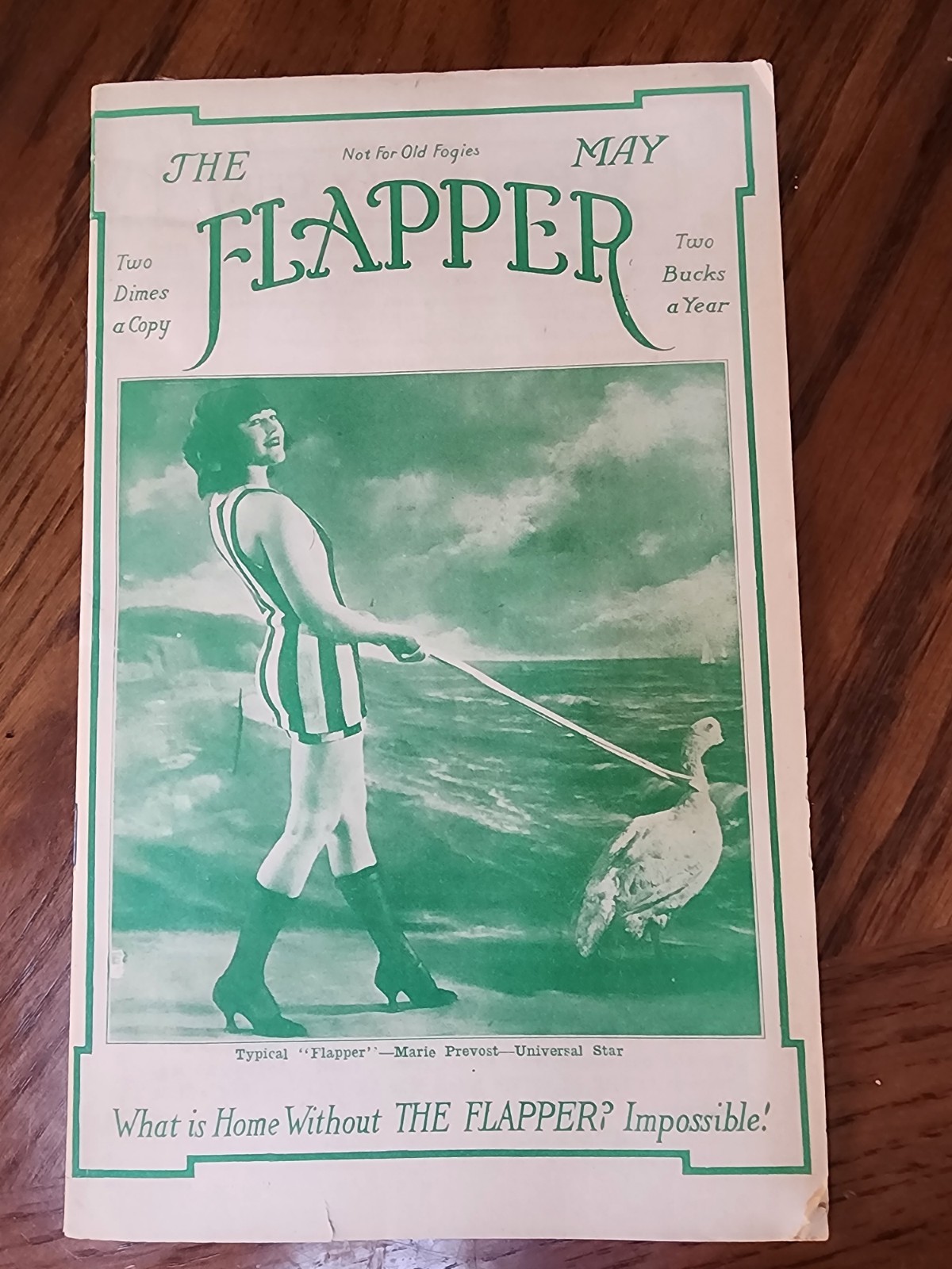 RARE 1922 The Flapper Magazine Vol 1 No 1 May Premier Issue Green Ink Goose...