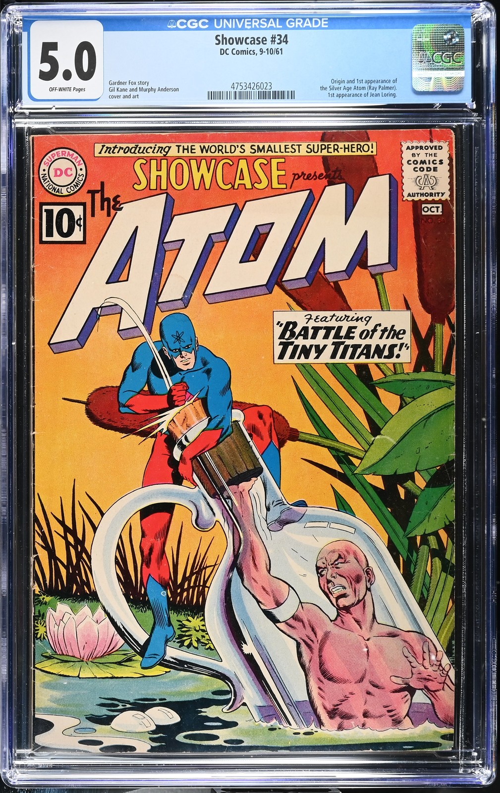Showcase #34 - DC Comics 1961 CGC 5.0 Origin and 1st appearance of the Silver Ag