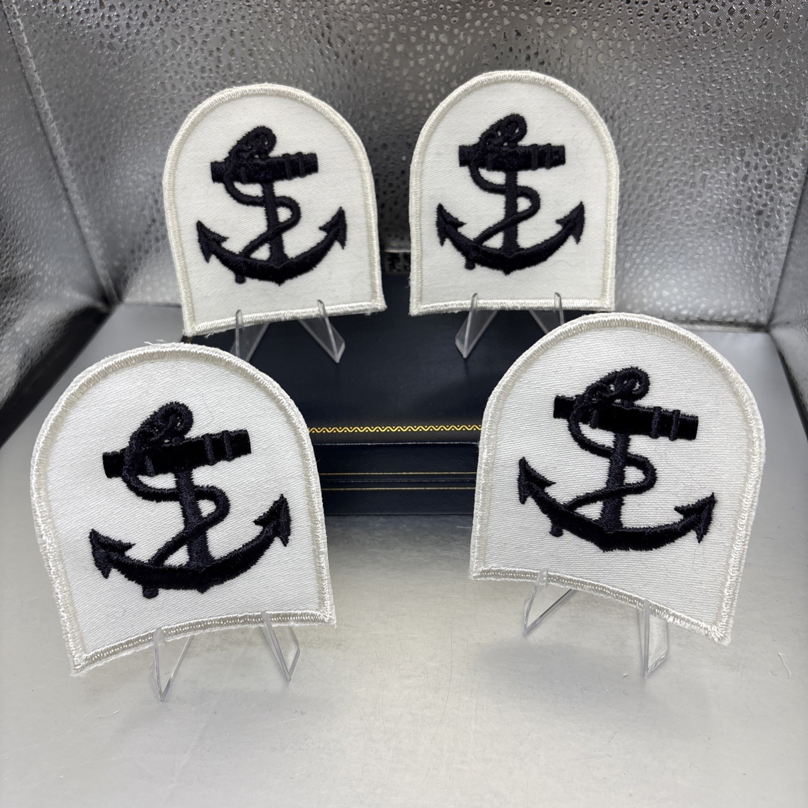 Royal Canadian Navy Leading Seaman Trade Shoulder Badge ~ New Set Of 4 (four)