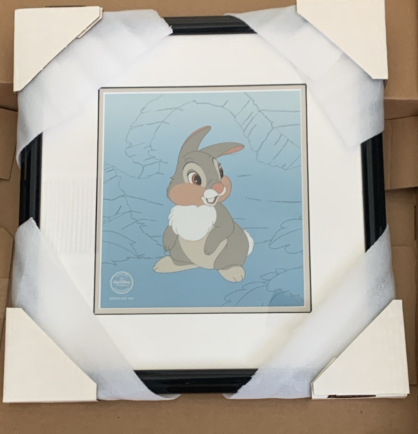 Disney “They Call Me Thumper” Sericel SIGNED BY MARC DAVIS In Original Box
