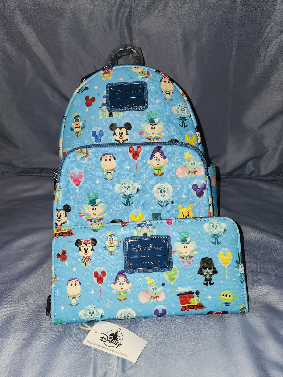 Disney Parks Icons Loungefly Mini Backpack & Wallet