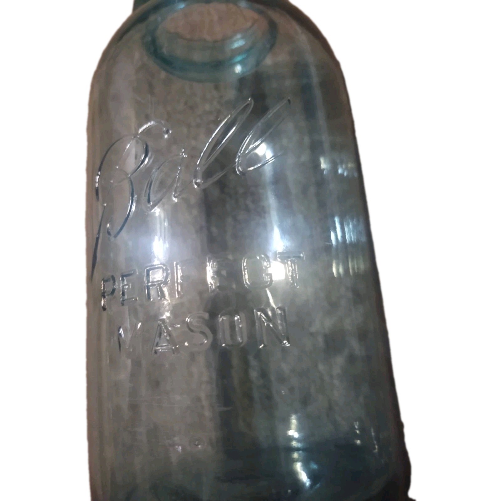 Rare vintage blue aqua ball perfect mason jar 1923-1933 With misprint errors 