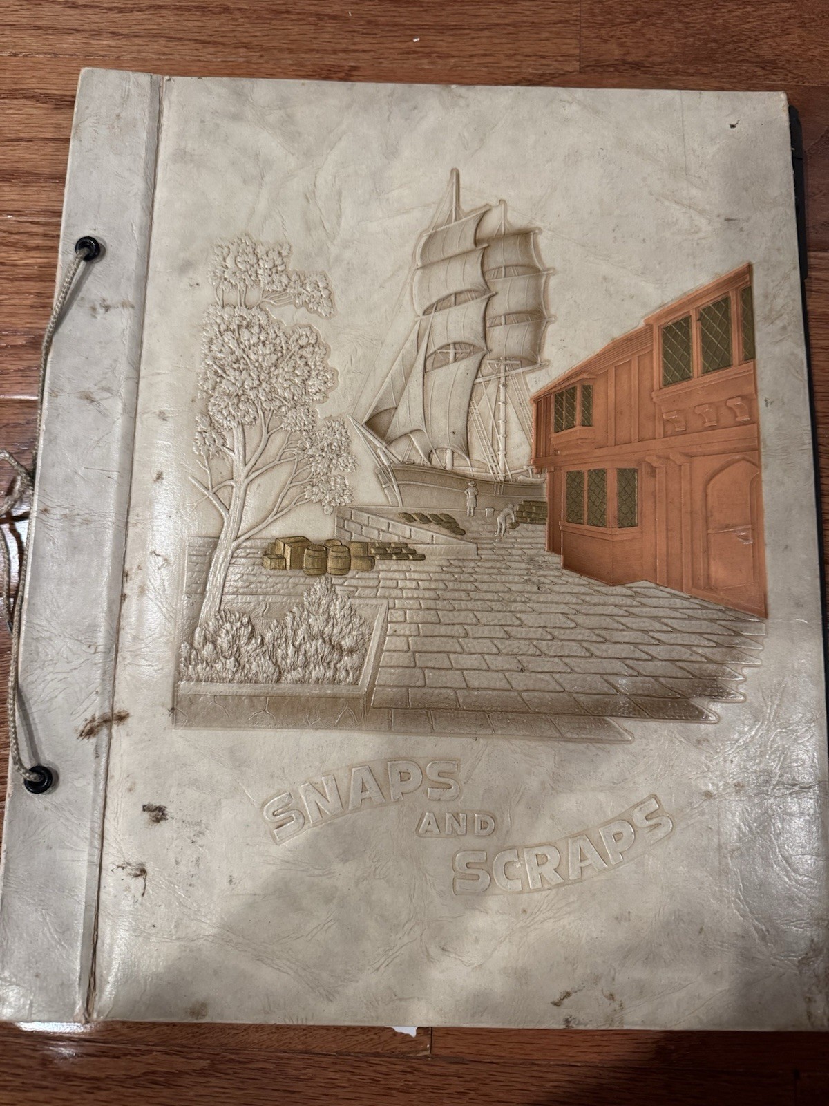 Vintage 1930s Photo Scrapbook Album B&W Pictures