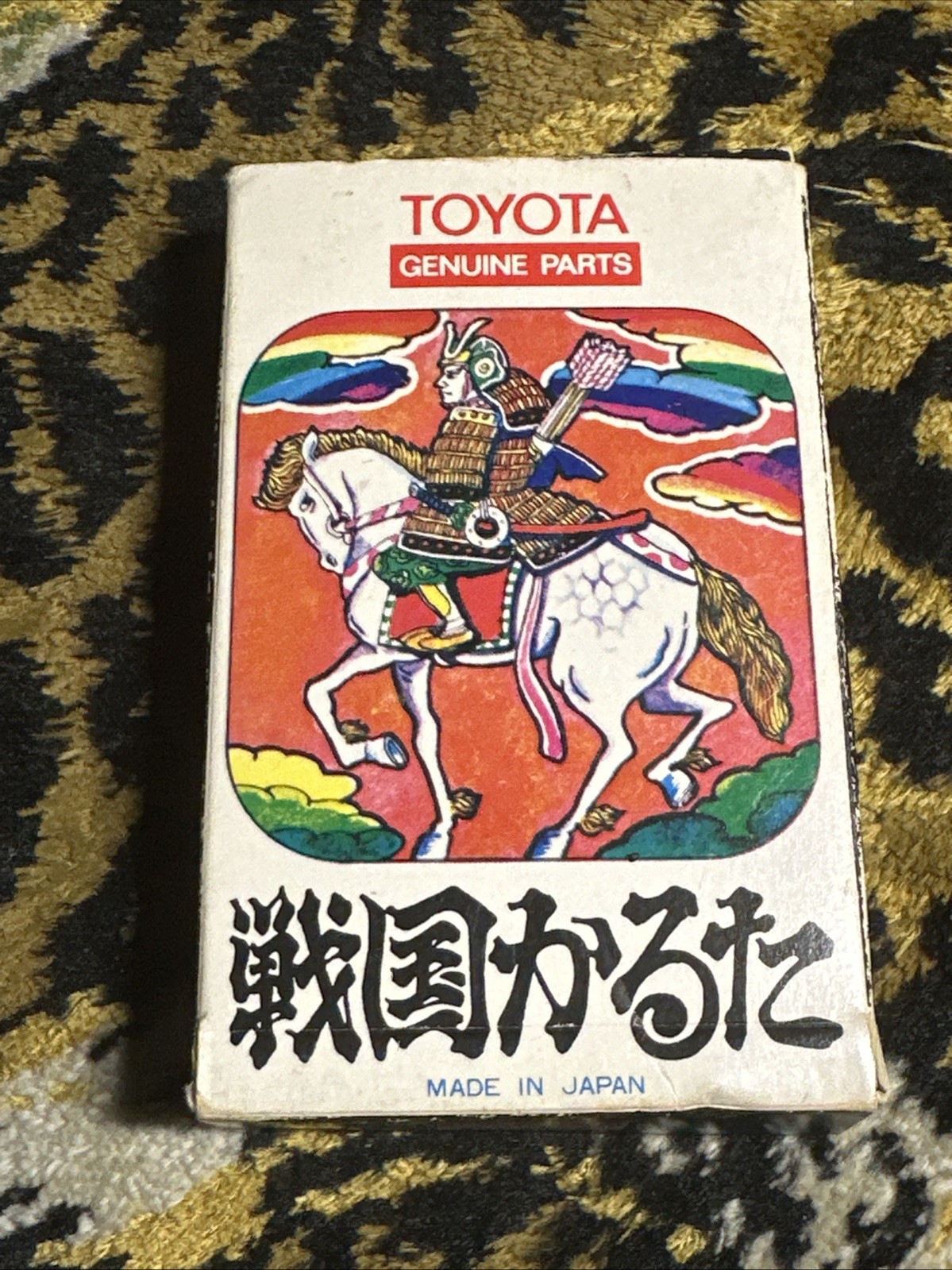 Vintage Toyota Genuine Parts Sengoku Karuta Samurai Trump Playing Cards Japan