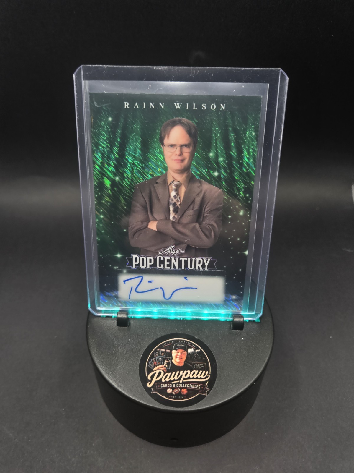 1 OF 1 Rainn Wilson 2026 Leaf Pop Century Auto  Dwight Schrute The Office