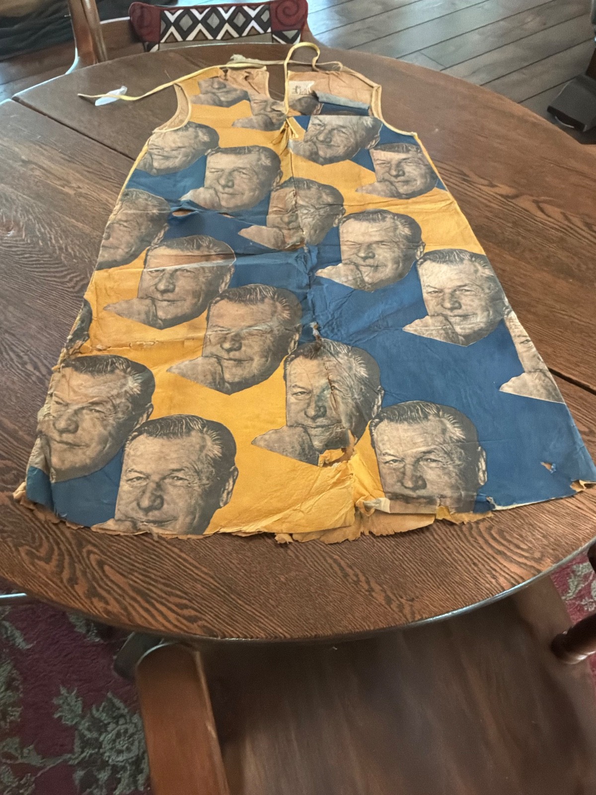 Vintage 1960s Nelson Rockefeller ROCKY Paper Campaign Dress Political Memorabil