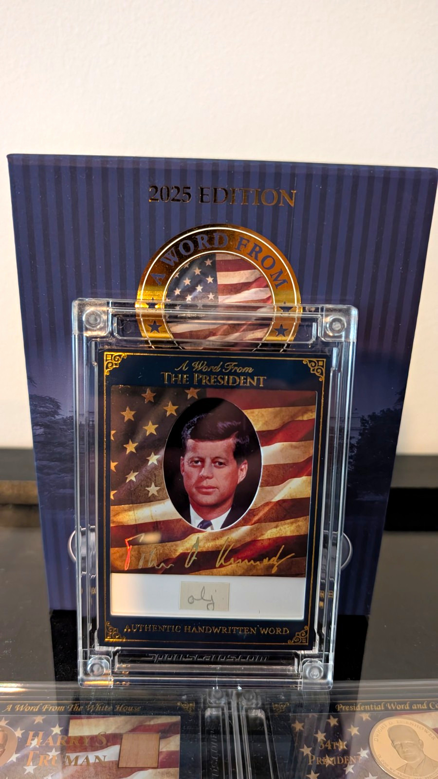A Word From POTUS 2025 John F. Kennedy handwritten word 