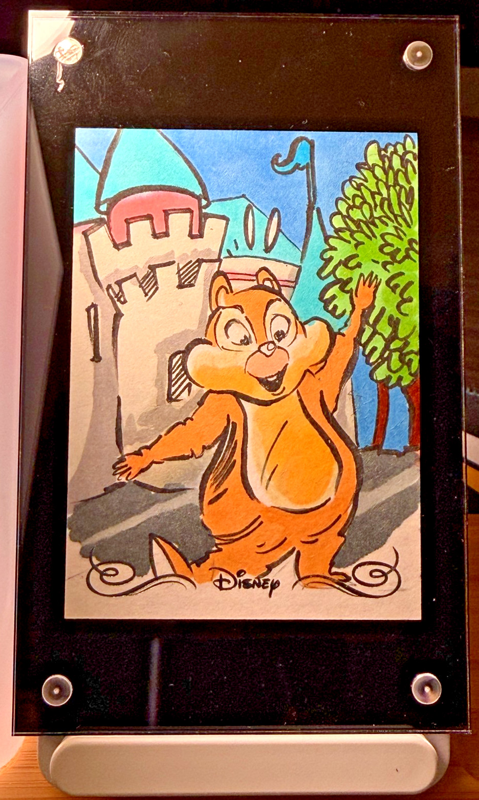 2025 Topps Disneyland 70th Anniversary Dale Original Sketch Auto 1/1
