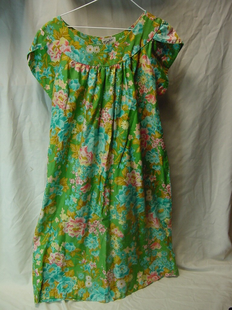 VTG PARADISE HAWAII DRESS MADE IN HONOLULU - WOMEN'S SIZE LARGE