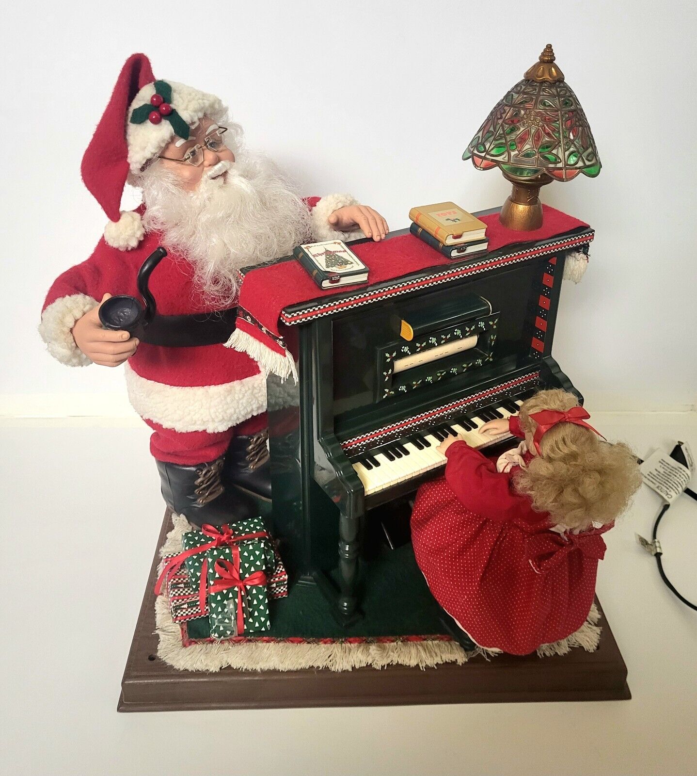Rare Vintage Holiday Creations Sing Along With Santa And Girl Motionette