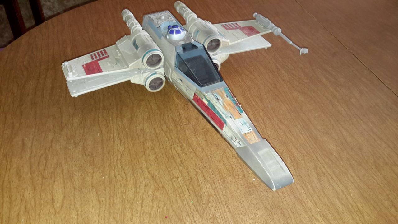 1995 TONKA STAR WARS X WING FIGHTER SHIP LUCAS FILM INCOMPLETE SOUND WORKS